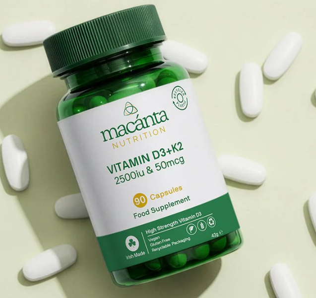 Vitamin D3 2500iu & K2mcg Capsules Macanta