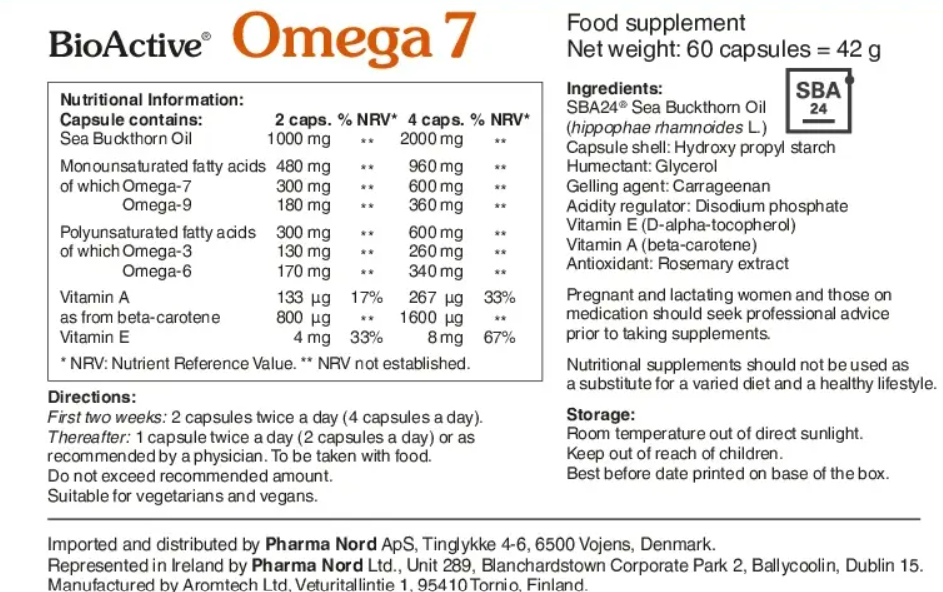 Bioactive Omega 7 Pharma Nord