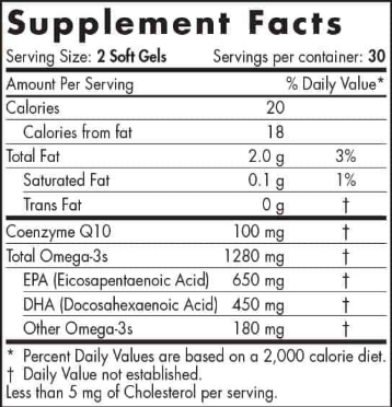 Ultimate omega + CoQ10 60caps Nordic Naturals