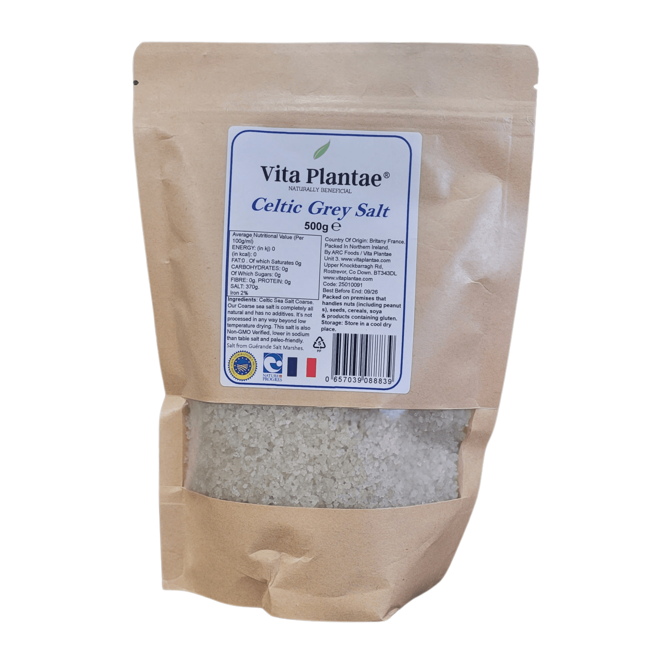 Vita Plantae Celtic Sea Salt - Coarse 500g
