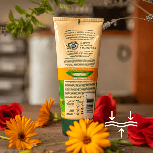 Organic Aloe Vera  Sun Lotion SPF 50& FREE Aloe Vera Lotion*, , Natural Cosmetics, aloe-sun-lotion, ["cosmetics","factor 50","SPF","sun","sun lotion"], DrClareApothecary