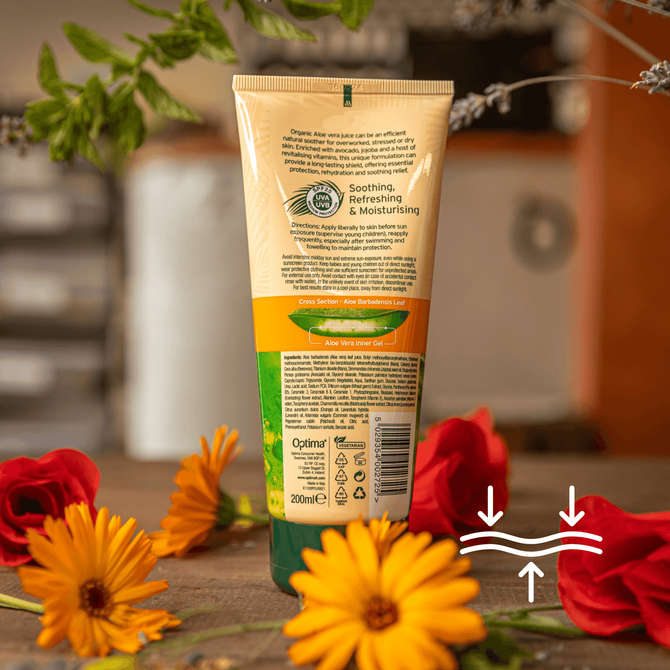 Organic Aloe Vera  Sun Lotion SPF 50 & FREE Aloe Vera Lotion*