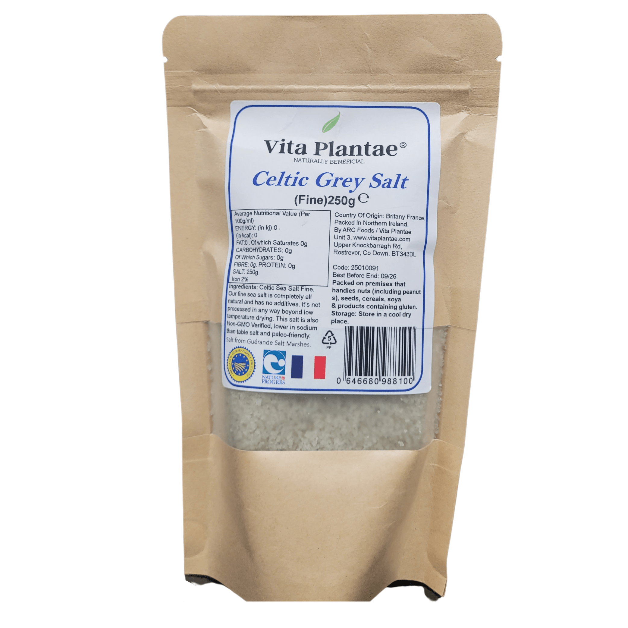 Vita Plantae Celtic Sea Salt - Fine 250g