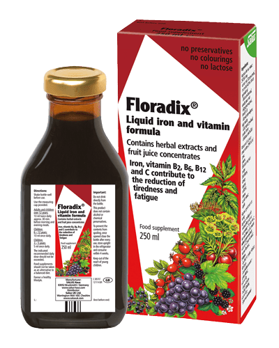 Floradix Liquid Iron and Vitamin Formula 250ml - DrClareApothecary