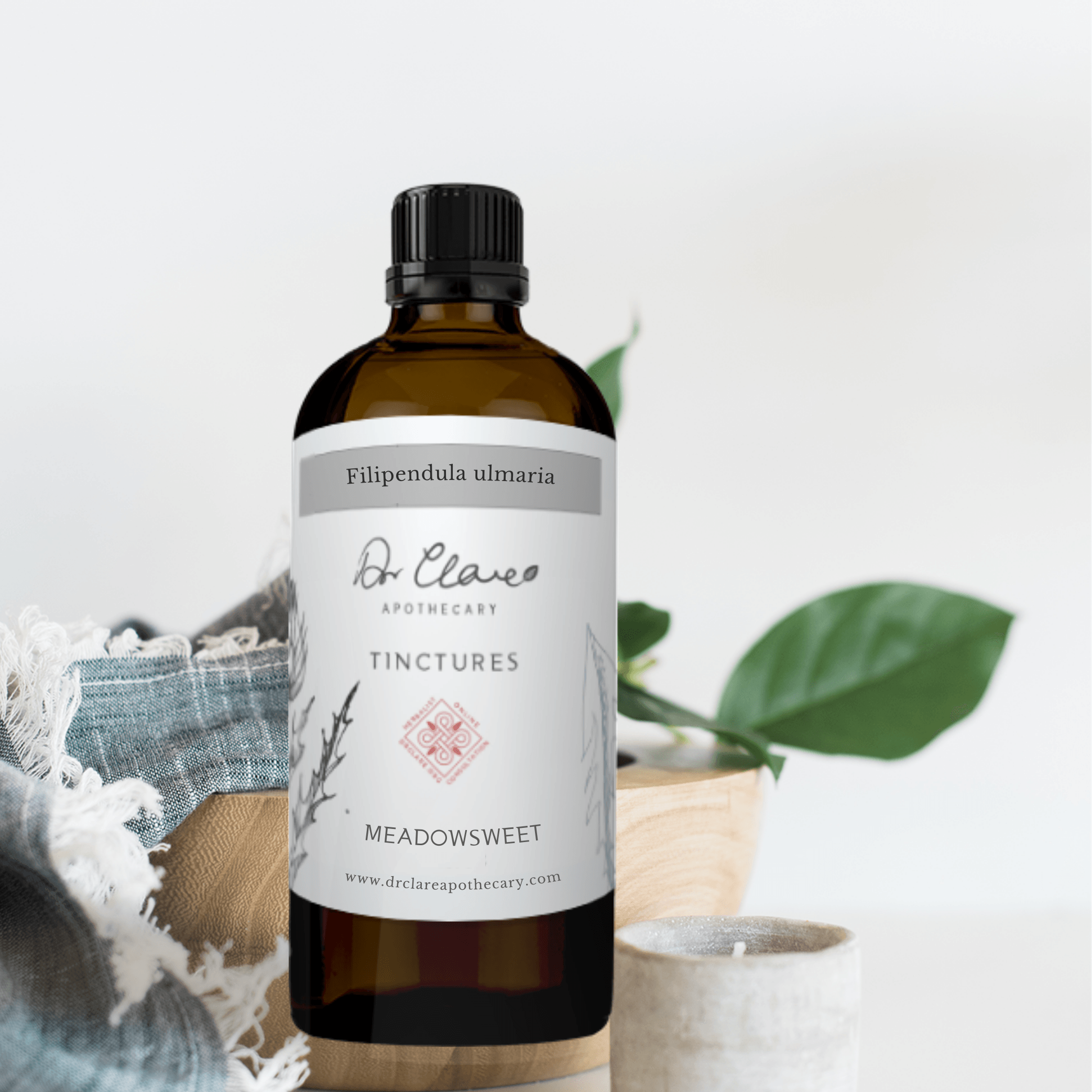 Filipendula ulmaria (Meadowsweet) Tincture, DrClareApothecary, Tincture, filipendula-ulmaria-meadowsweet, 100ml, Filipendula ulmaria, Filipendula ulmaria (Meadowsweet), Herbs, Meadowsweet, Meadowsweet tincture, Tinctures, DrClareApothecary