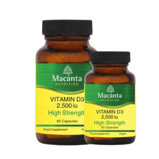 Macanta Nutrition Vitamin D3 2500iu High Strength 60 Capsules - DrClareApothecary