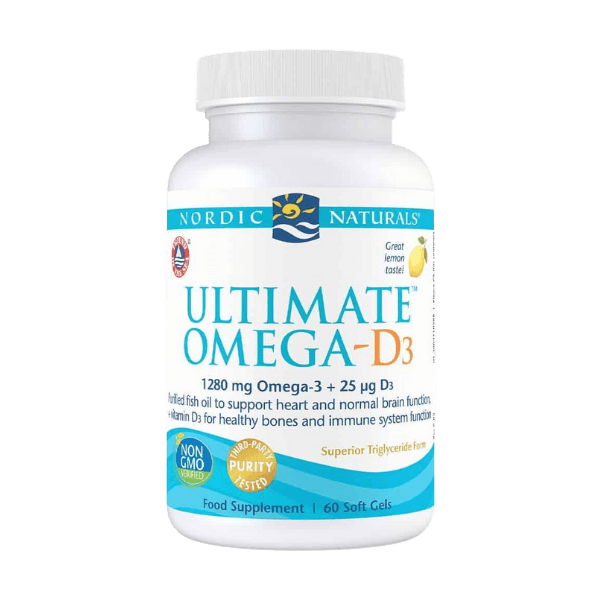 Nordic Naturals Ultimate Omega D3 - 60 Capsules - DrClareApothecary